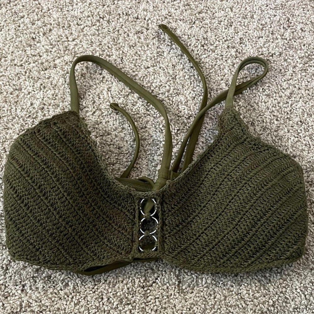 Green Exhilaration Bathing Suit Top